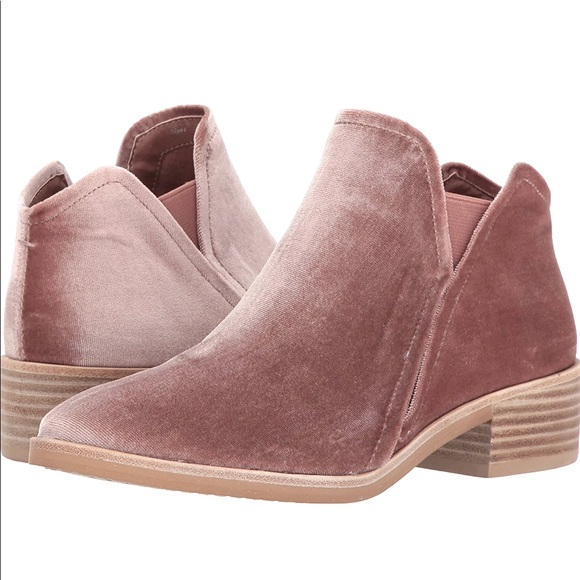 rose colored booties